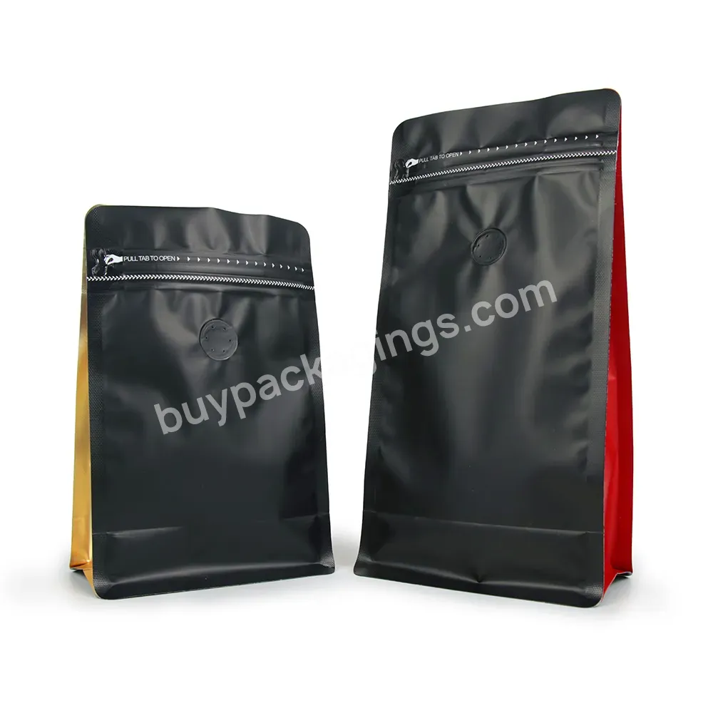 Food-grade-moisture Proof-kraft-paper-aluminum Foil-side Gusset-with Value-coffee Bags Pouch