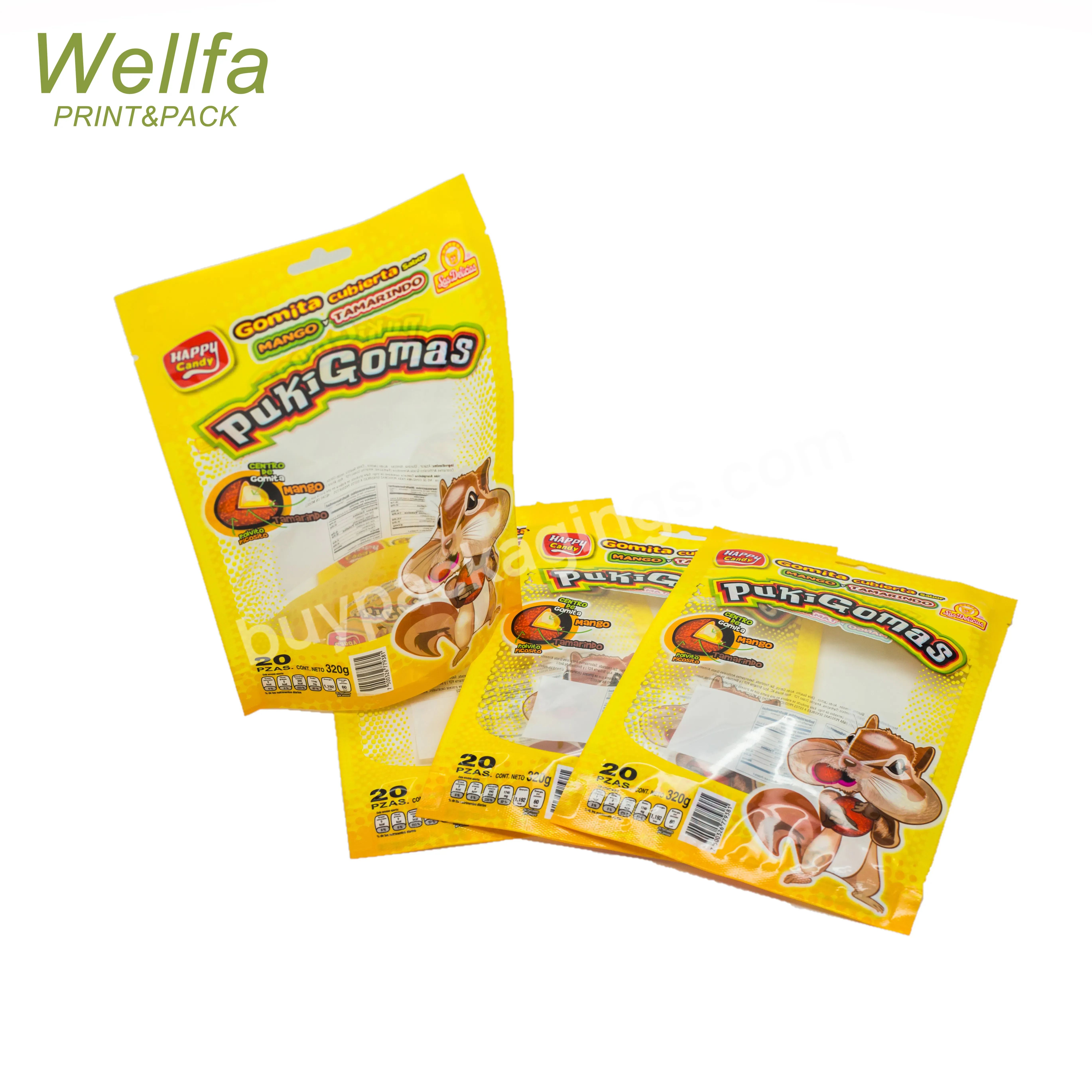 Food Grade Mylar Edibles Candy Packaging Bags With Custom Printed