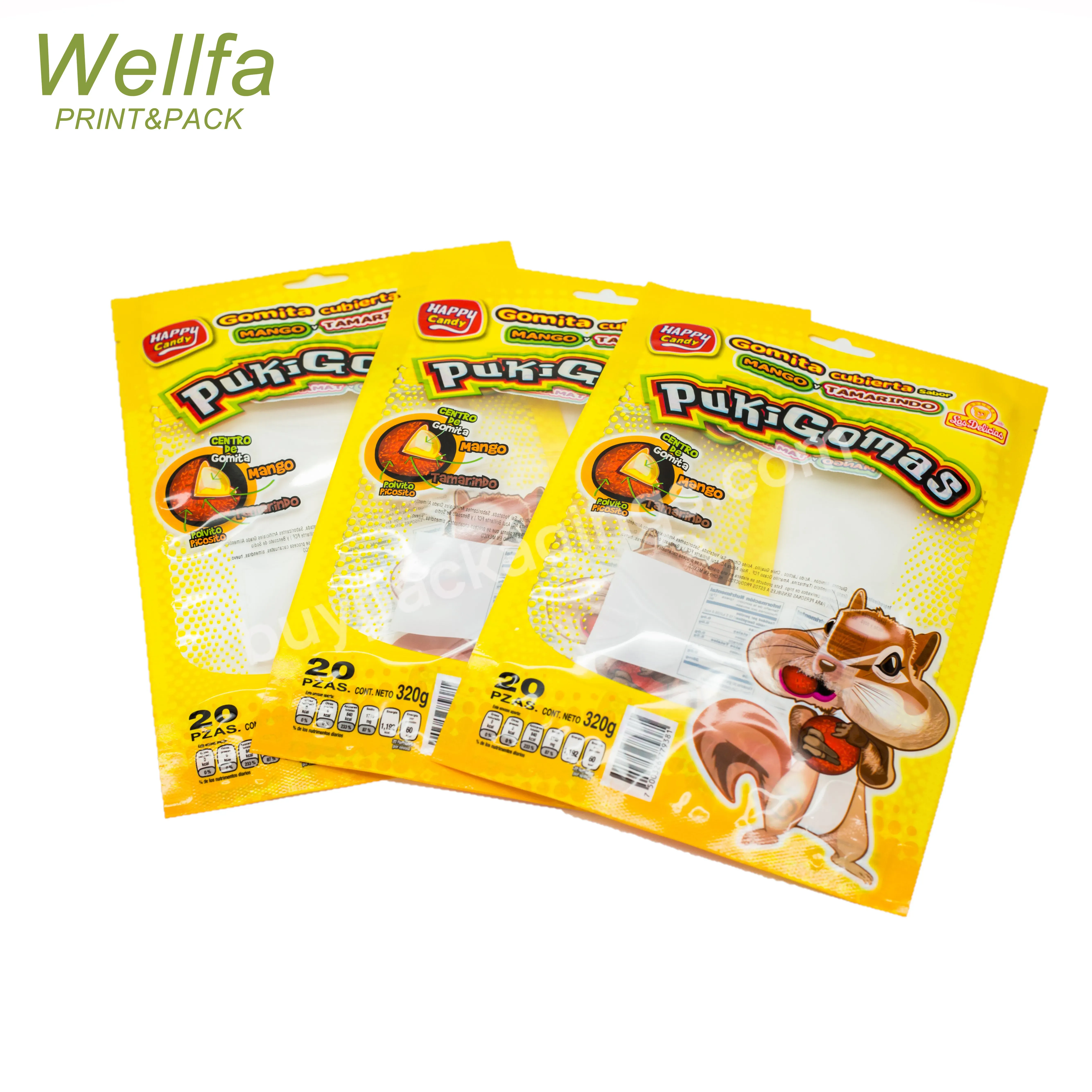 Food Grade Mylar Edibles Candy Packaging Bags With Custom Printed