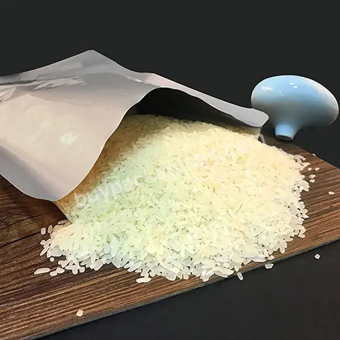 Food Grade Mylar Packaging Heat Sealing Silver 3 Side Seal Flat Aluminum Foil Bags 5 Gallon Mylar Bags For Grain