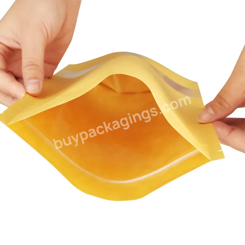 Food Grade Packaging Nut Storage Pe Zipper Kraft Paper Standing Bag