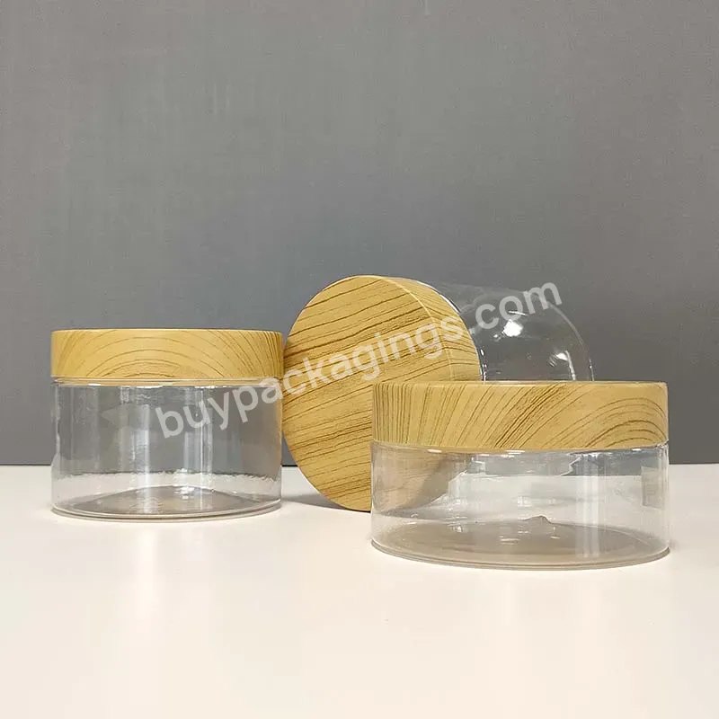 Food Grade Pet Container Plastic Jars For Peanut Butter Honey Jams Candy Cookie With Screw Top Lid 600ml 350ml 500ml