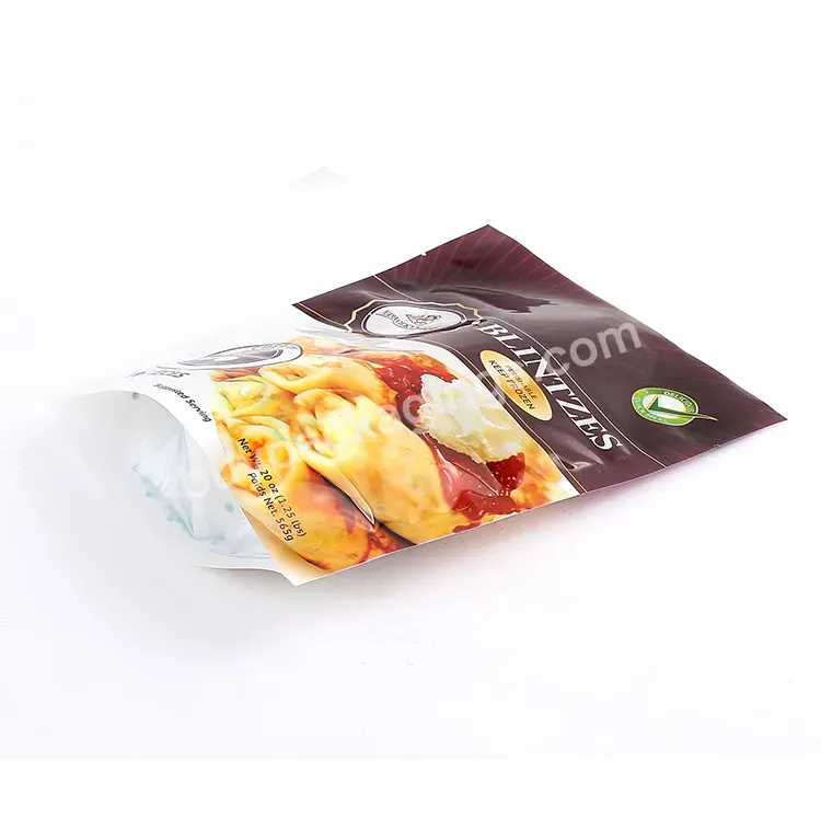 Food Grade Plastic Frozen Seal Seafood Packaging Bags / Transparent Plastic Food Packing Bags