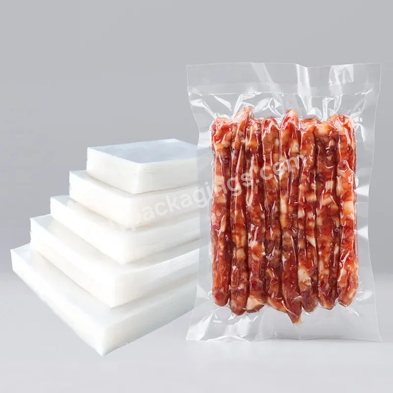 Food Grade Plastic Pa+pe Transparent Vacuum Bag Fresh Meat Food Packaging Bag