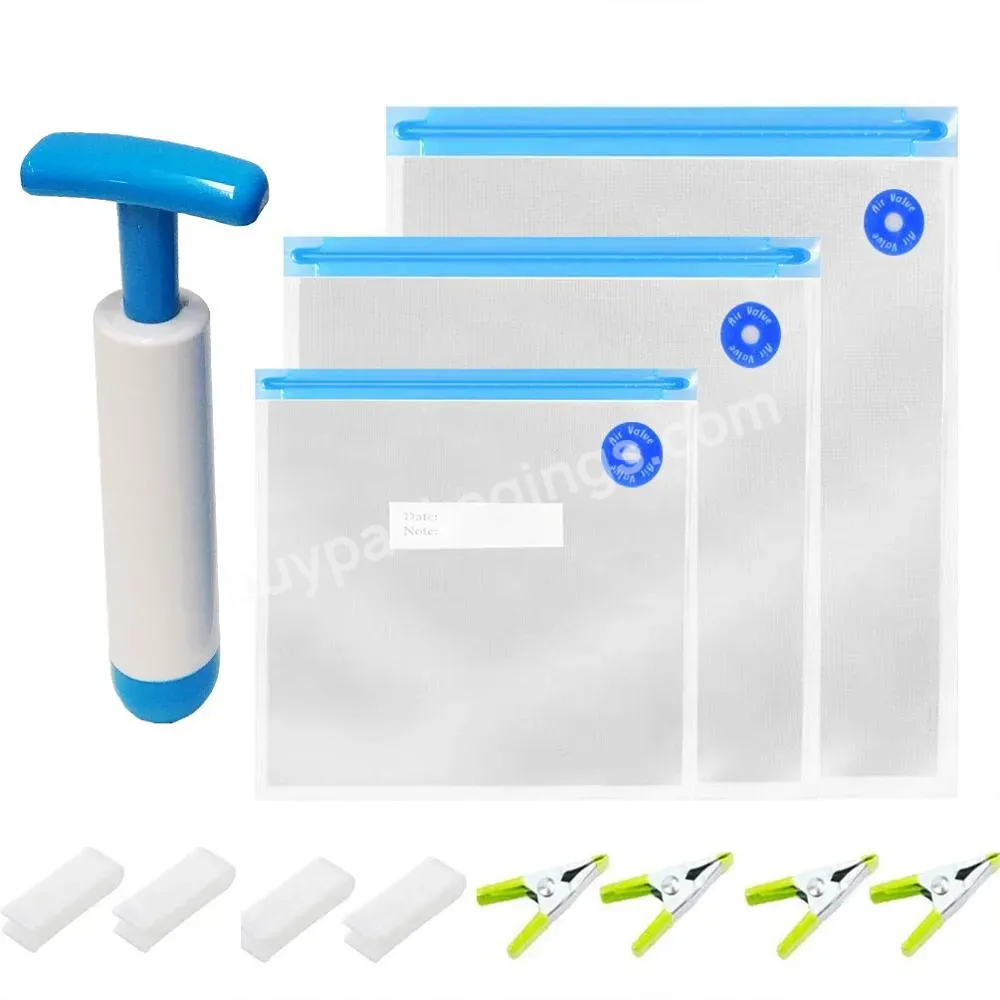 Food Grade Plastic Vacuum Sealer Sous Vide Bags Kit For Food Storage With Bpa Free