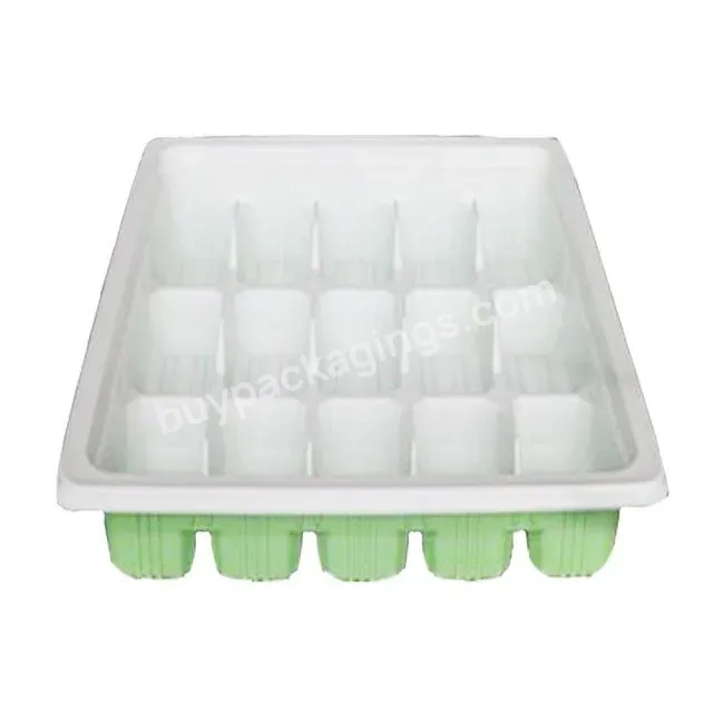 Food Grade Pp Green\orange Disposable Plastic Dumpling Packaging Tray Dumpling Clear Plastic Box