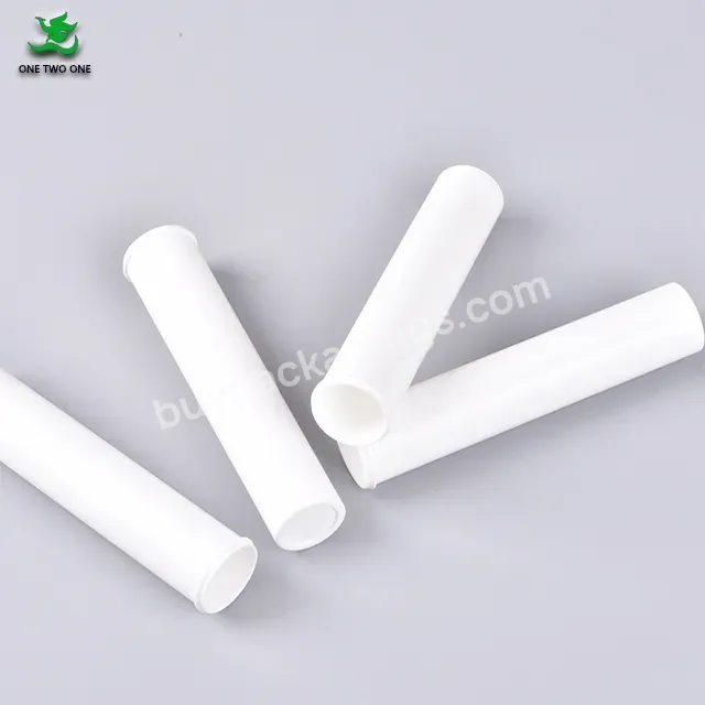 Food Grade Pp Plastic Effervescent Tablet Tube Container Bottles Empty White Tube Vitamin C Tube Bottles