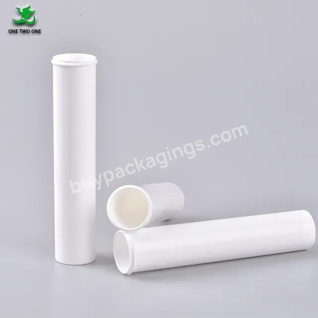 Food Grade Pp Plastic Effervescent Tablet Tube Container Bottles Empty White Tube Vitamin C Tube Bottles