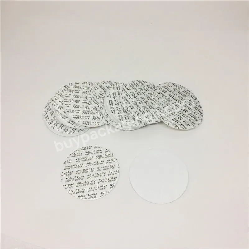 Food Grade Pressure Sensitive Bottle Cap Seal Liner/gasket/lid Ps Foam Pe Liner Sealed For Your Protection