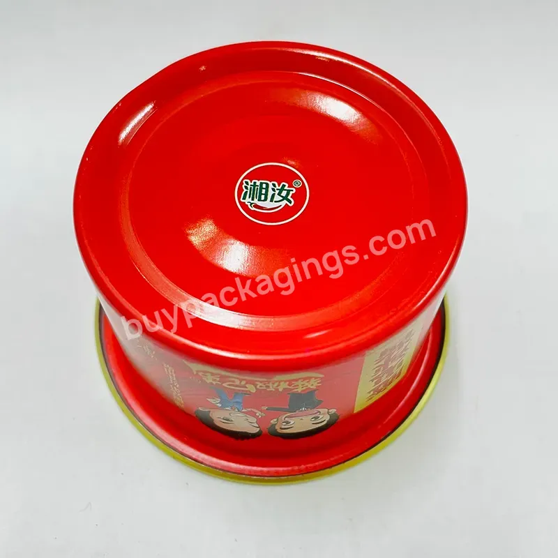 Food Grade Printable Small Capacity Metal Cans With Lids For Storaging Various Sauces