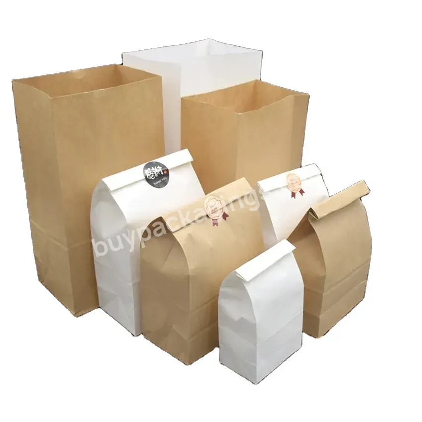 Food Grade Recyclable Takeaway Kraft Paper Bag For Wedding Candy Baking Environmentally Friendly Dry Packaging Paper Pouch - Buy Recyclable Takeaway Kraft Paper Bag,Food Grade Packaging Paper Pouch,Environmentally Friendly.
