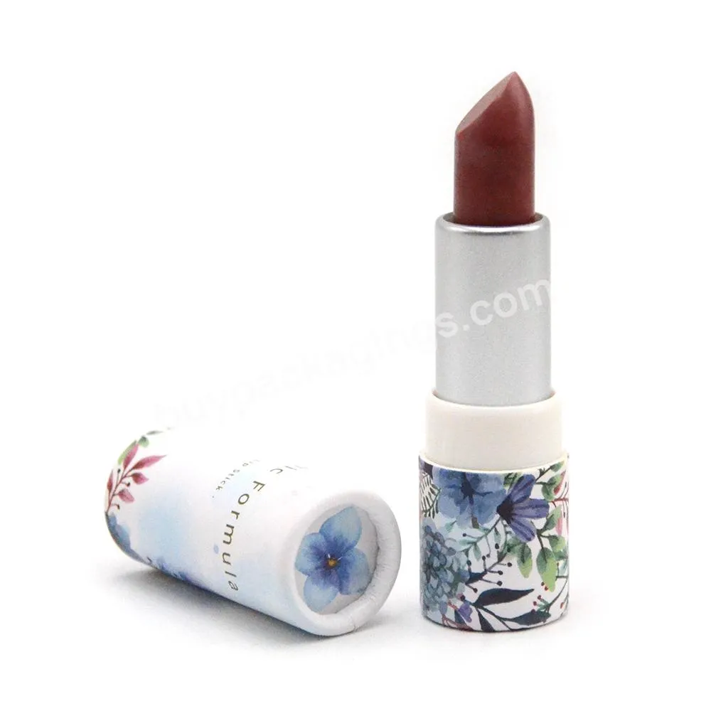 Food grade recycled small twist up beautiful luxury paper lipstick tube