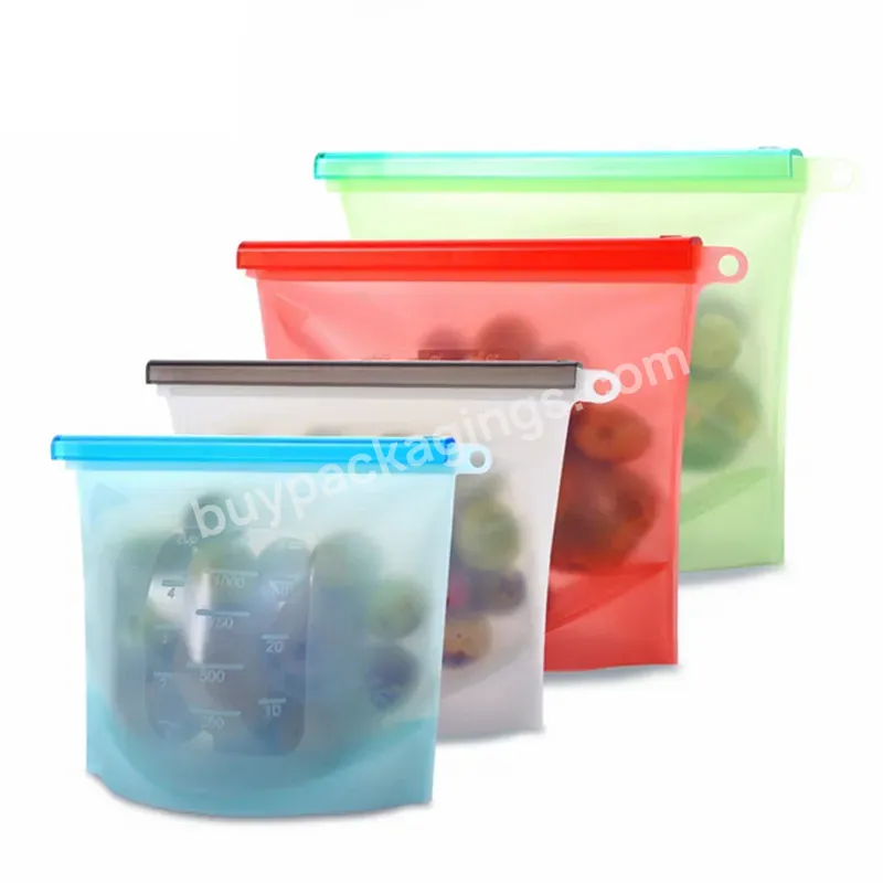 Food Grade Reusable Silicone Food Storage Eco Bulk Bags Size Plastic Containers Cooking Bag Sets - Buy Reusable Silicone Food Storage Bag,Reusable Leakproof Zipper Preservation Airtight Bag,Food Grade Silicone Bag.
