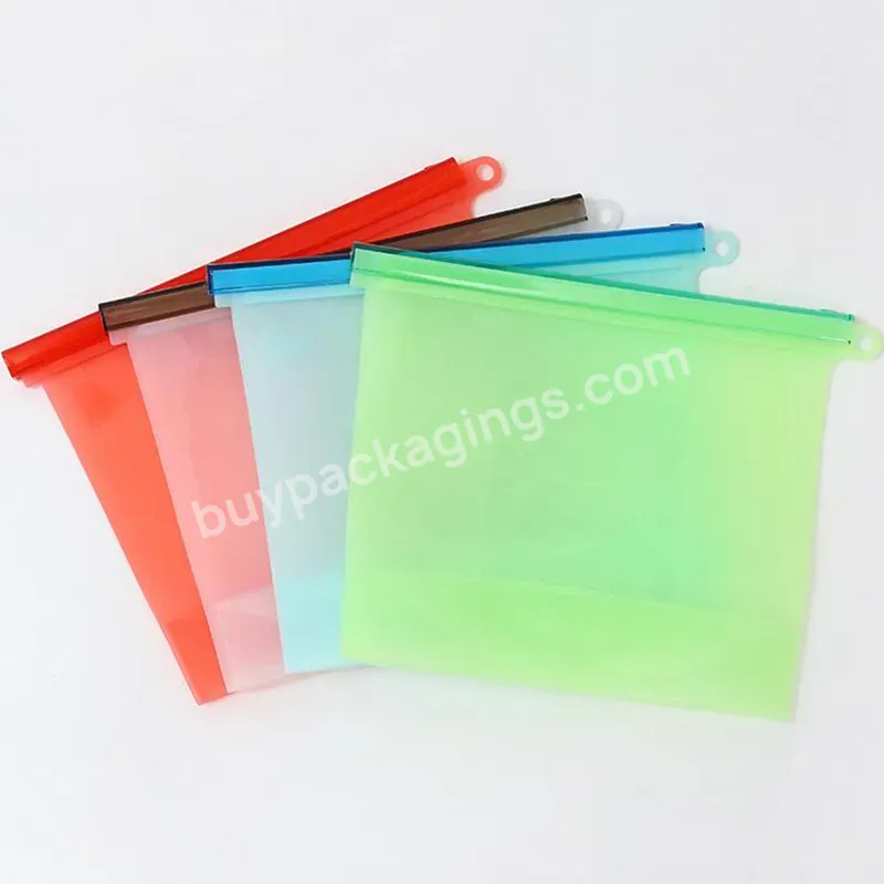 Food Grade Reusable Silicone Food Storage Eco Bulk Bags Size Plastic Containers Cooking Bag Sets - Buy Reusable Silicone Food Storage Bag,Reusable Leakproof Zipper Preservation Airtight Bag,Food Grade Silicone Bag.