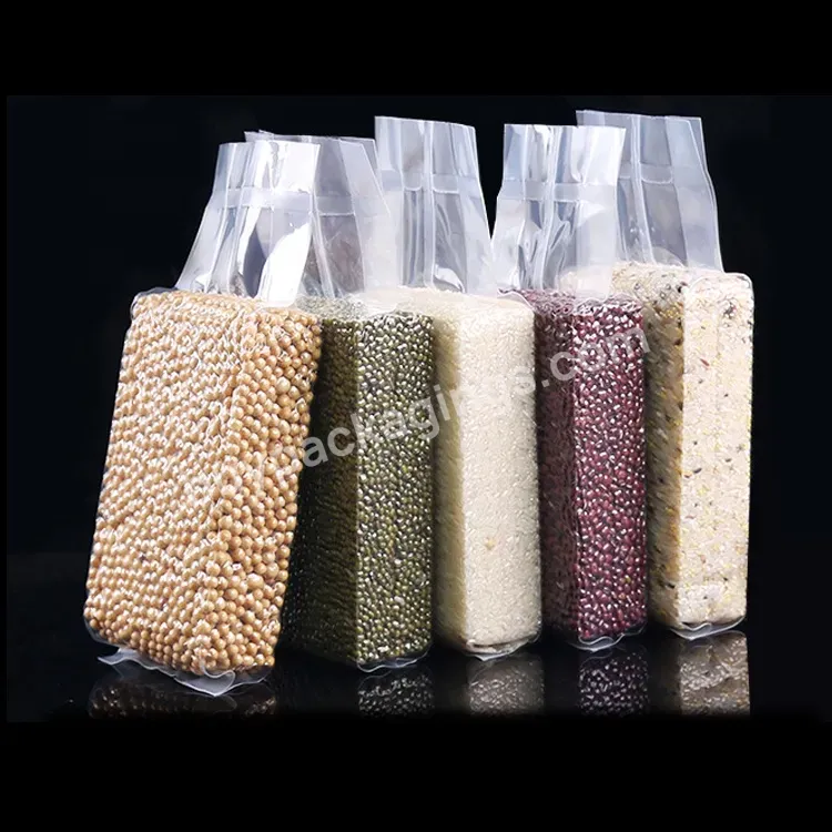 Food Grade Rice Grain Transparent Plastic Vacuum Preservation Bag
