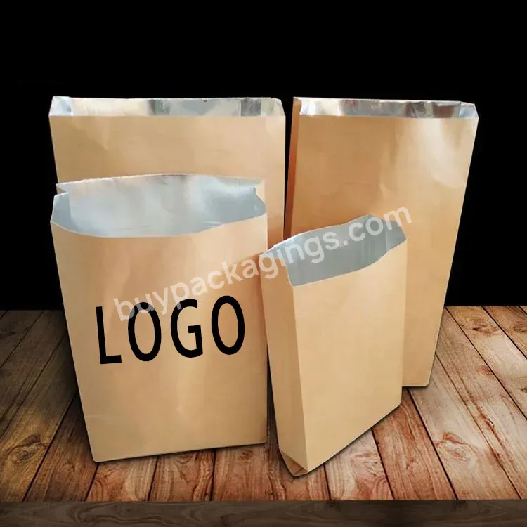 Food Grade Take Out Food Pouch Packaging Kraft Paper Bag China