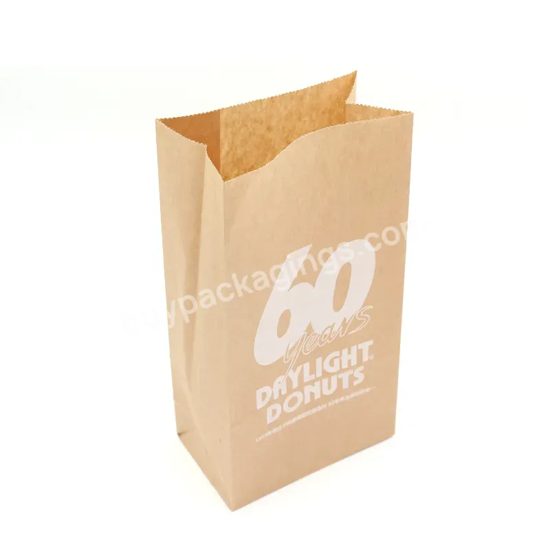 Food Imprinted Paper Bag With Stick Label,Factory Supply Small Paper Bags For Sweets