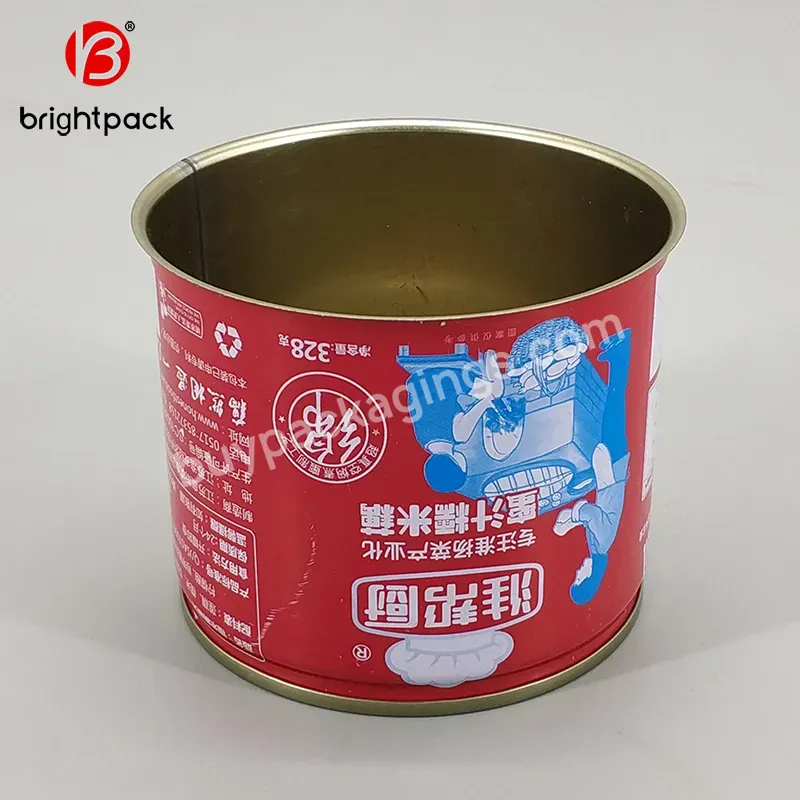 Food Oil Tin Can With Easy Open End,Printing Round Metal Tins,Vegetable Seed Tin Box