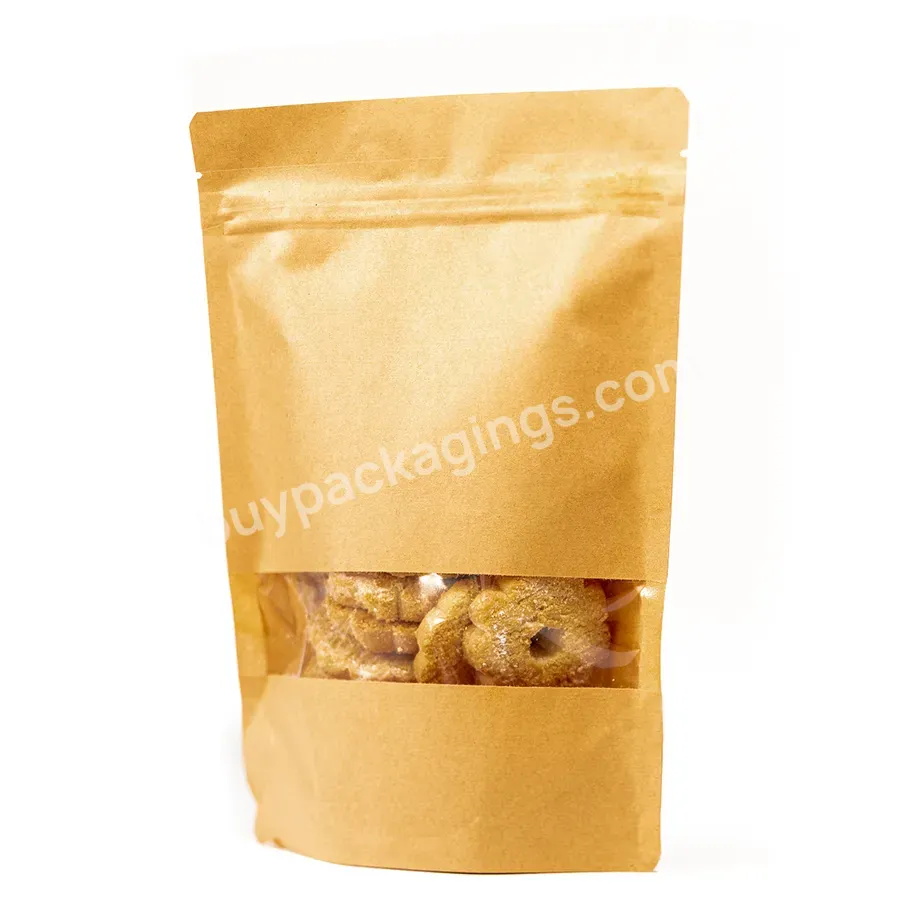 Food Packaging Bag High Quality Paper Bags For Food Takeaway Handle Kraft Paper Bags