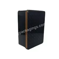 Food Safe Custom Design Medium Size Rectangle Metal Box For Cookies,Cheese Straws,Cashews,Etc.