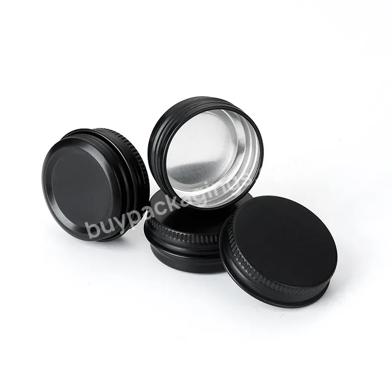 Food Safe Smooth Edge Metal Round Tin Rust-proof Sealed Canister Aluminum Cosmetic Jars In Various Sizes Colors