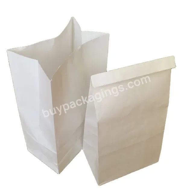 Food Shopping Brown Paper Bag Grade Eco-friendly Paper Bread Bag Wax Bread Fast Kraft Paper Bag