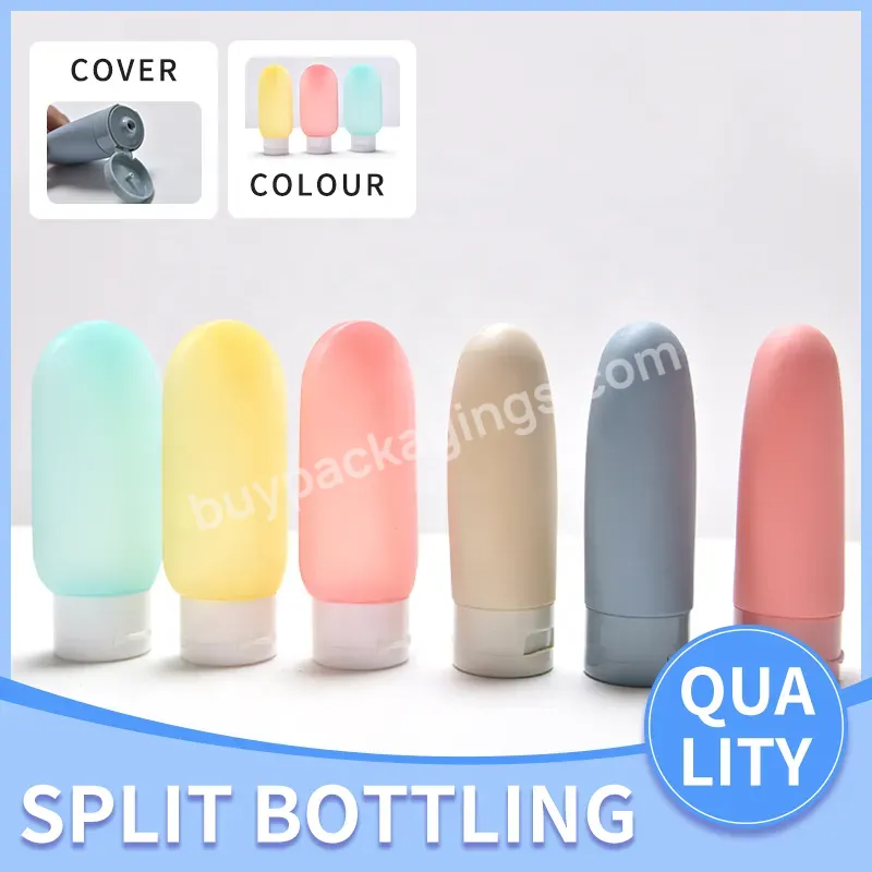 Food Silicone To Flocked Pe Travel Accessories Custom Portable Travel Conditioner Face Wash Dispenser Hose Bottle