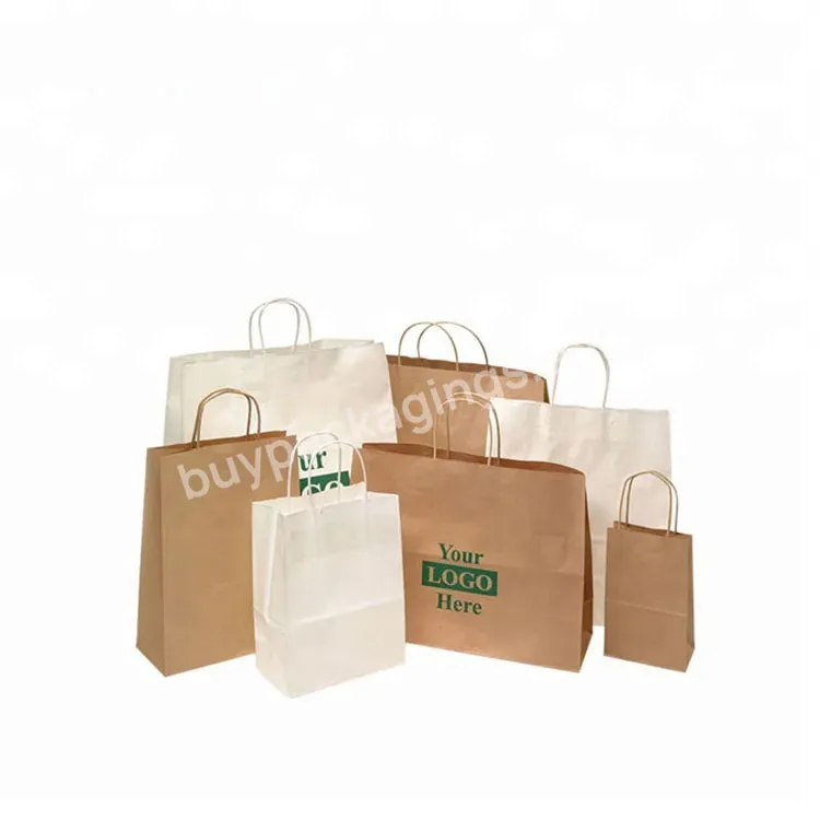 Food Takeaway Packaging Small Paper Bag Kraft Paper Bag Print 2022 New Black White Brown Luxury Packaging Offset Printing Llc