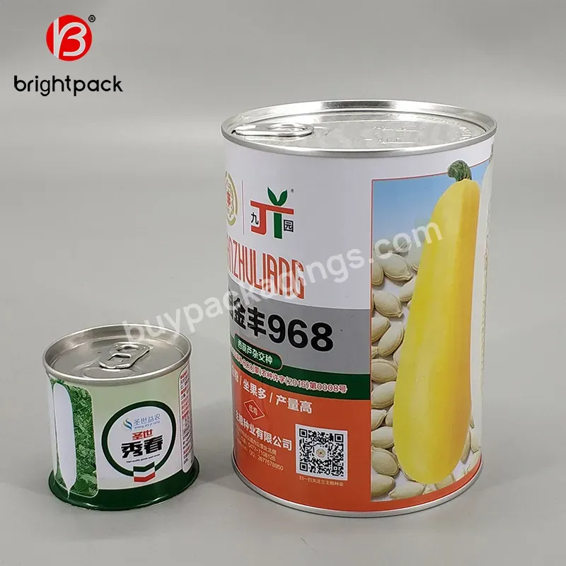Food Tin Can With Easy Open Lids Manufacturer