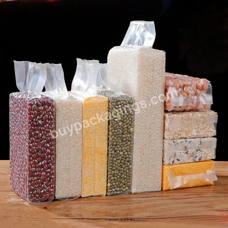 Food Vacuum Rice Brick Bag,Middle Sealing Bag,Heat Sealing Laminated Plastic Bag