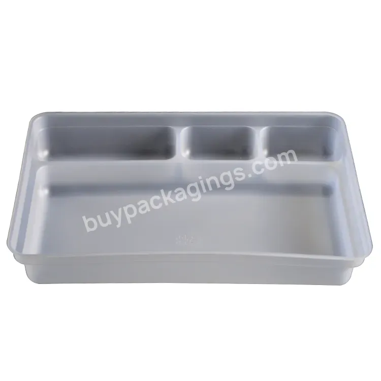 Four Compartment Tray Vacuum Forming Plastic Packaging