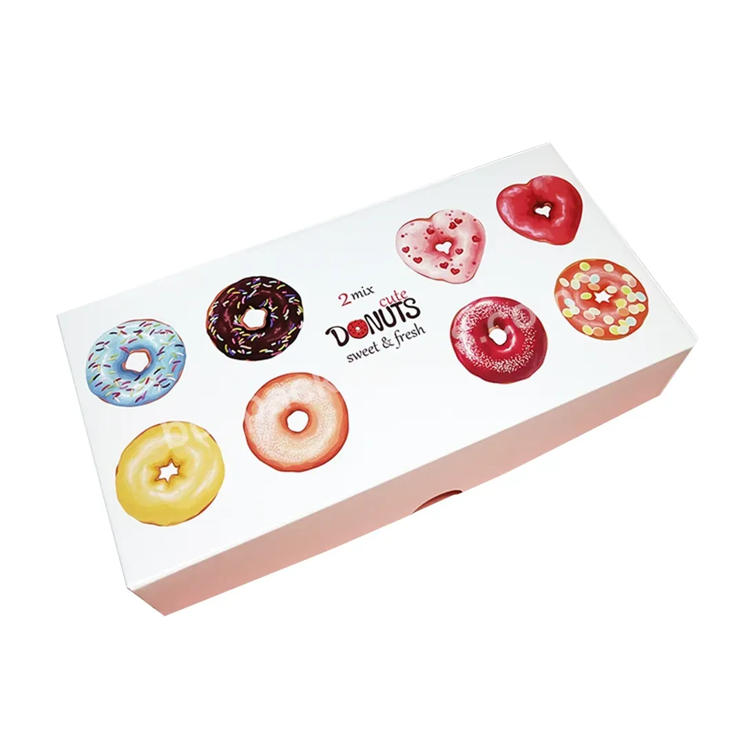 Four Grain Dessert And Pastry Pack Waterproof Kraft Donut Box Personalized Custom Food Boxes