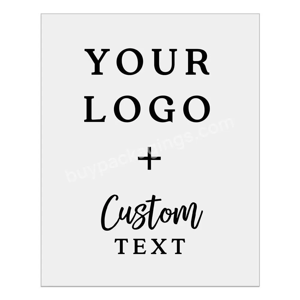 Free Design Custom Clear Black Foil Sticker Labels