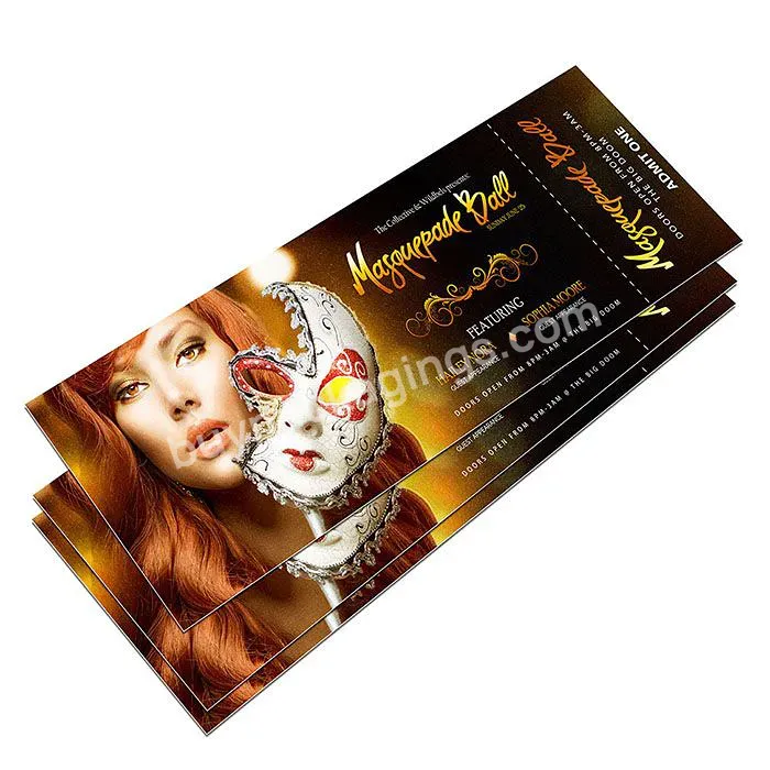 Free Design Custom Concert Event Ticket Printing In Rolls