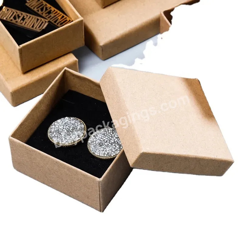 Free Design Custom Logo And Printing Luxury Gift Jewelry Travel Packaging Ring Lid And Base Paper Box Jewelry Boxes