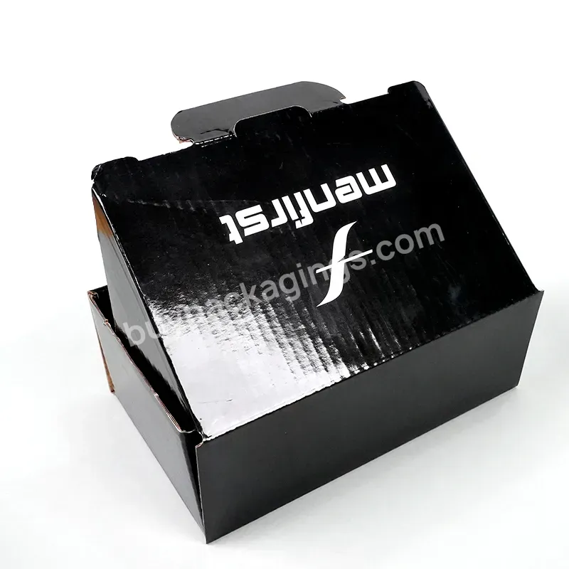 Free Design Custom Logo Self Care Packaging Box Eco-friendly Natural Beauty Mailing Shipping Boxes Black Paper Mailer Box