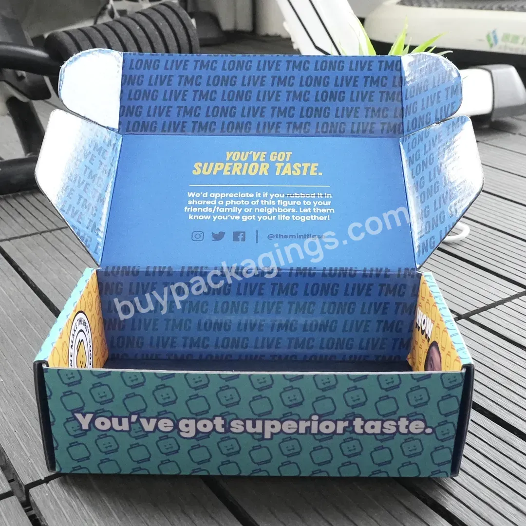 Free Design Custom Printing Packing Shipping Mailer Box Packaging With Insert