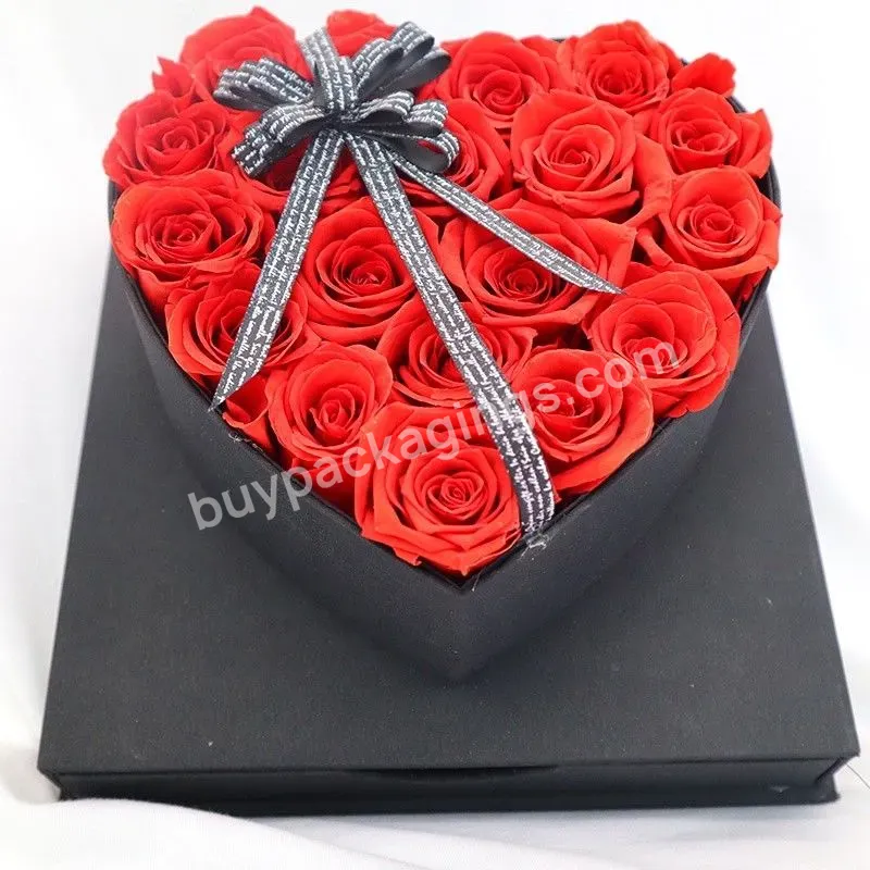 Free Design Customized Heart Shaped Flower Gift Box Packing