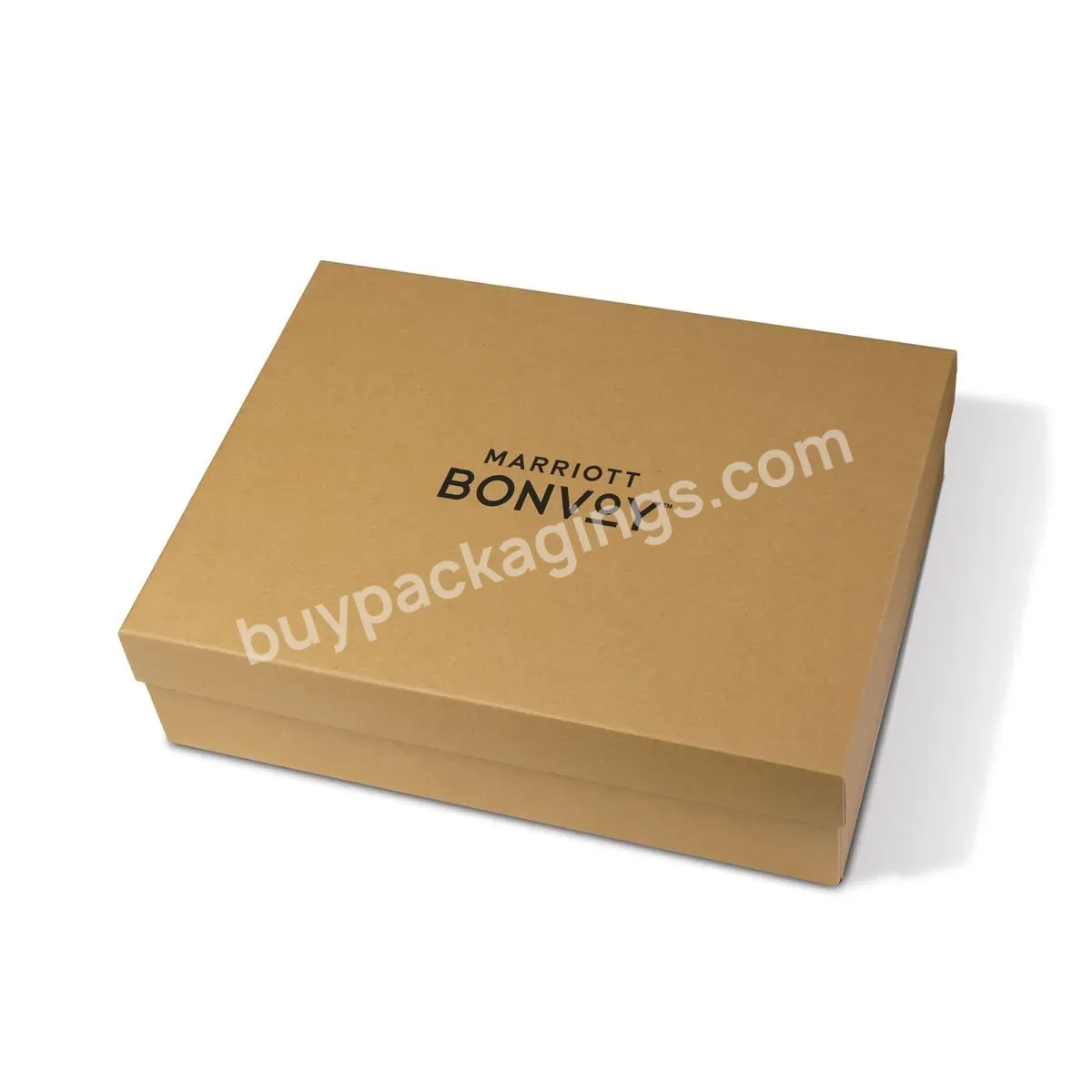 Free Design Customized Recycled Thin Kraft Paper Box Clothing Packaging