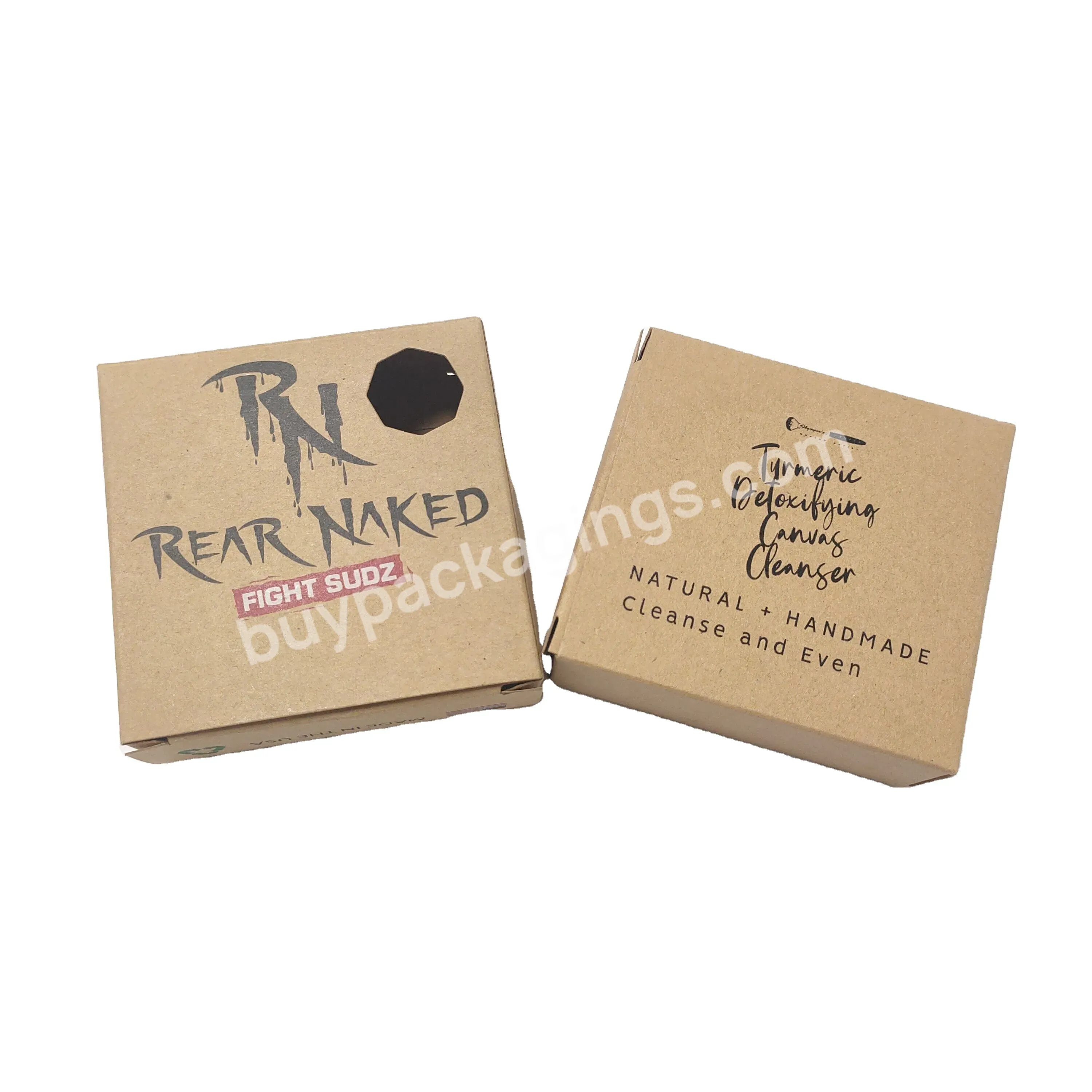 Free Design Eco Friendly Custom Logo Kraft Box Soap Paper Packaging