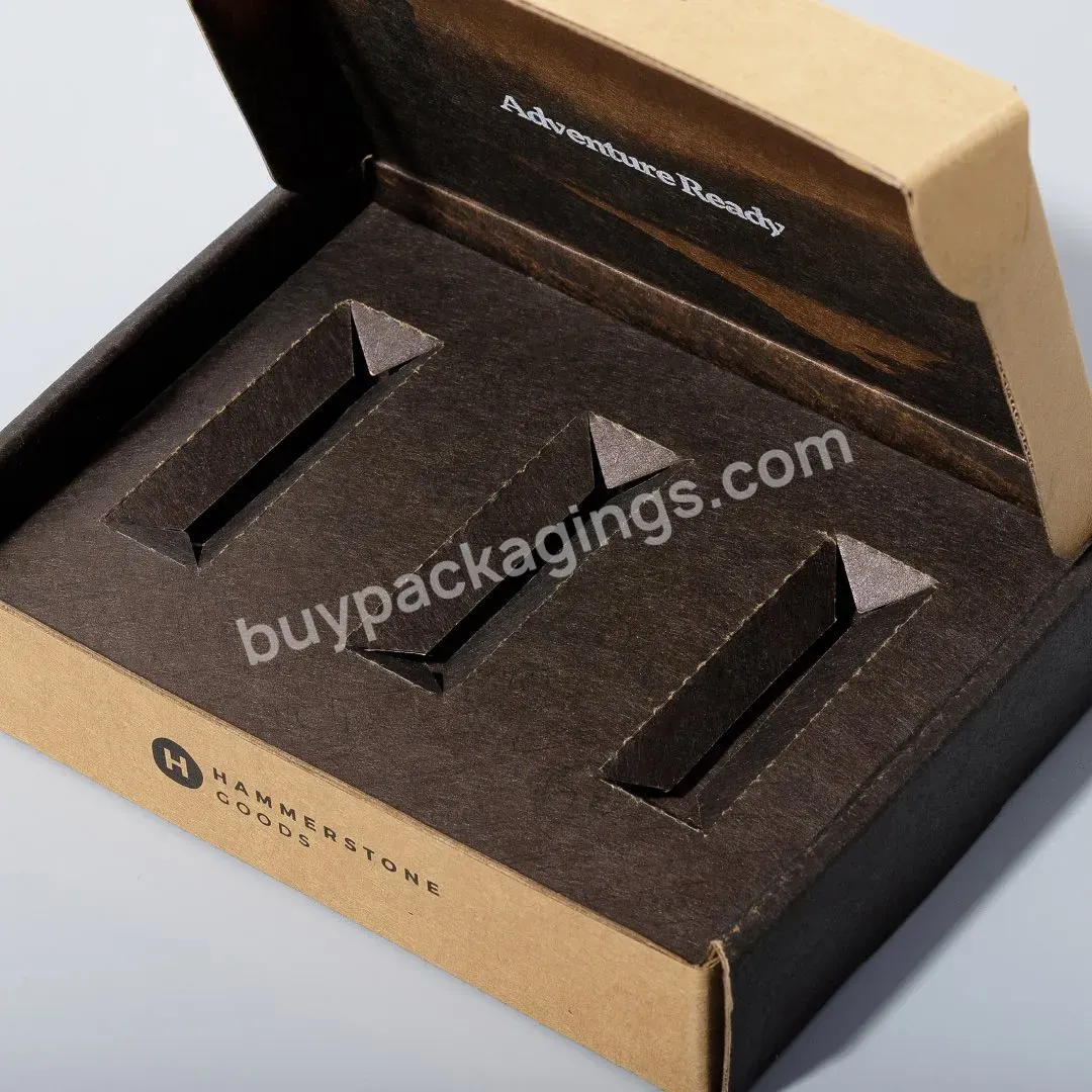 Free Design Eco Friendly Durable Natural Custom Logo Pack Corrugated Folding Shipping Mailer Kraft Paper Carton Box