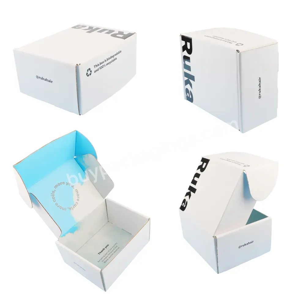 Free Design Eco-friendly Natural Beauty Mailing Shipping Boxes Paper Mailer Box Custom Logo Packaging Paper Box