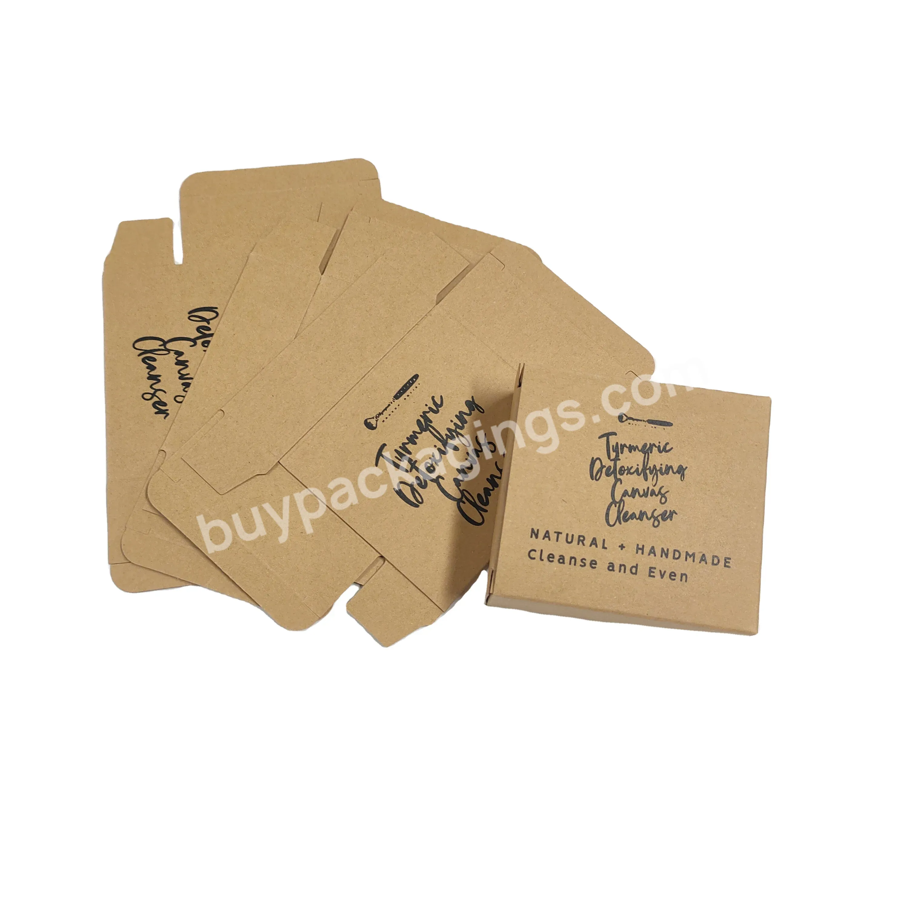 Free Design Eco Friendly Paper Packaging Box Custom Logo For Kraft Box Soap