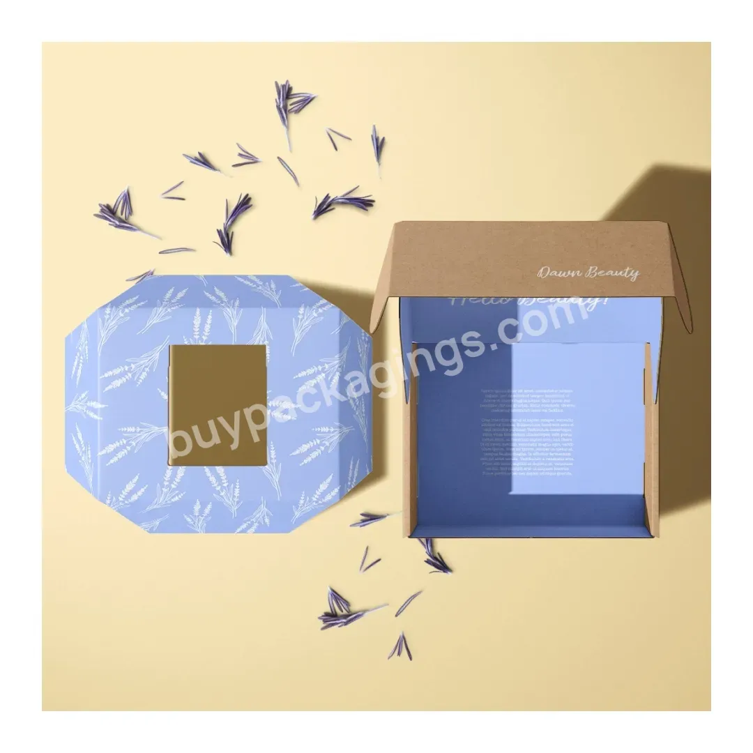 Free Design Professional Skin Care Product Makeup Corrugated Paper Cosmetic Gift Set Packaging Mailer Box