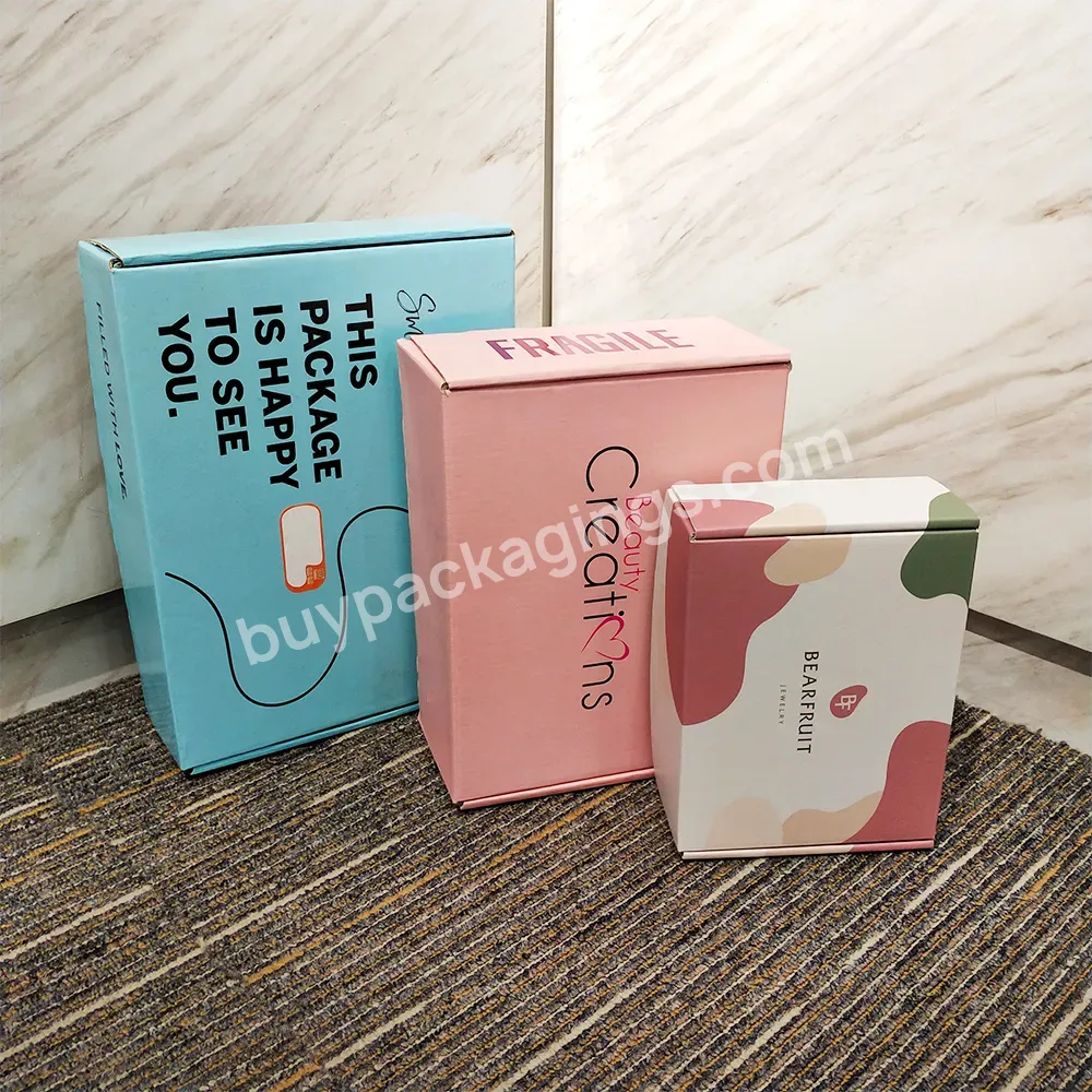 Free Design Skincare / Cosmetic Mailer Box,Eco Custom Logo Printed Corrugated Shipping Boxes Cardboard Packaging Paper Box