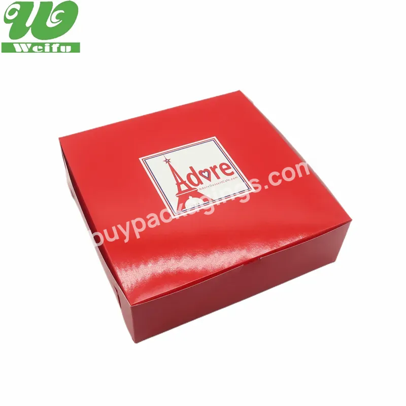 Free Design The Cake China Custom Cake Box Of Brown