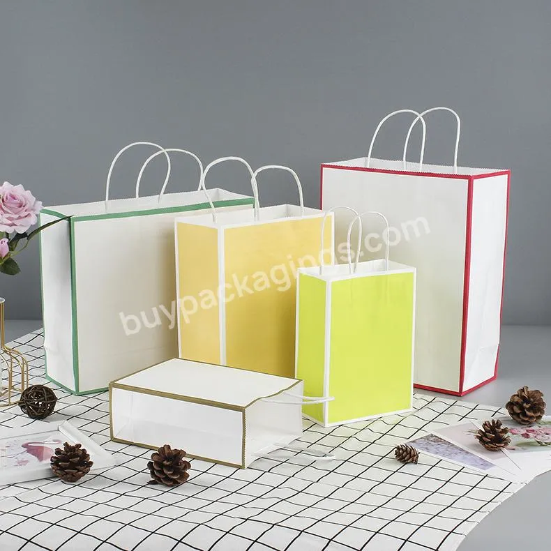 Free Design With Logos Custom White Square Gift Candy Gift Cement Making Machine Shopping Mailing Paper Coffee Kraft Bags