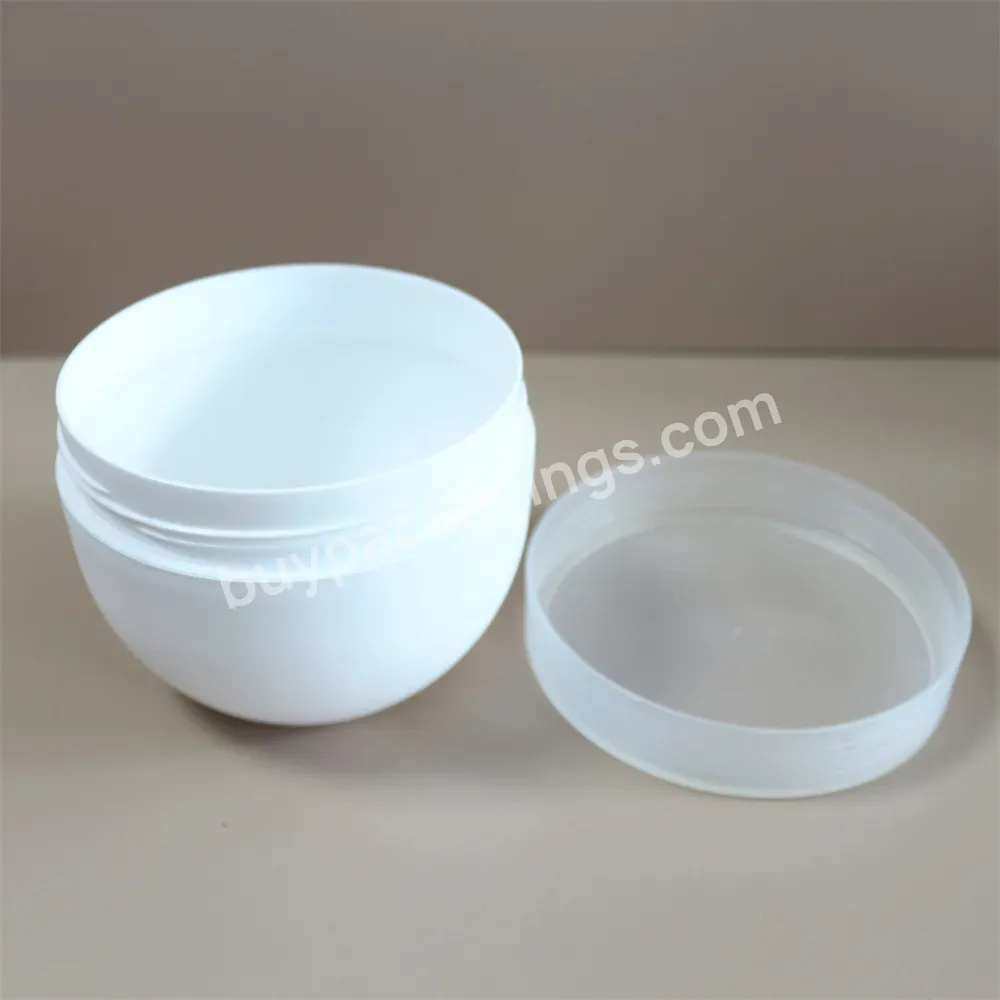 Free Sample 200g 300g 500g Pink Face Body Scrub Pp Container Cream Packaging Cosmetic Jar Plastic With Lid