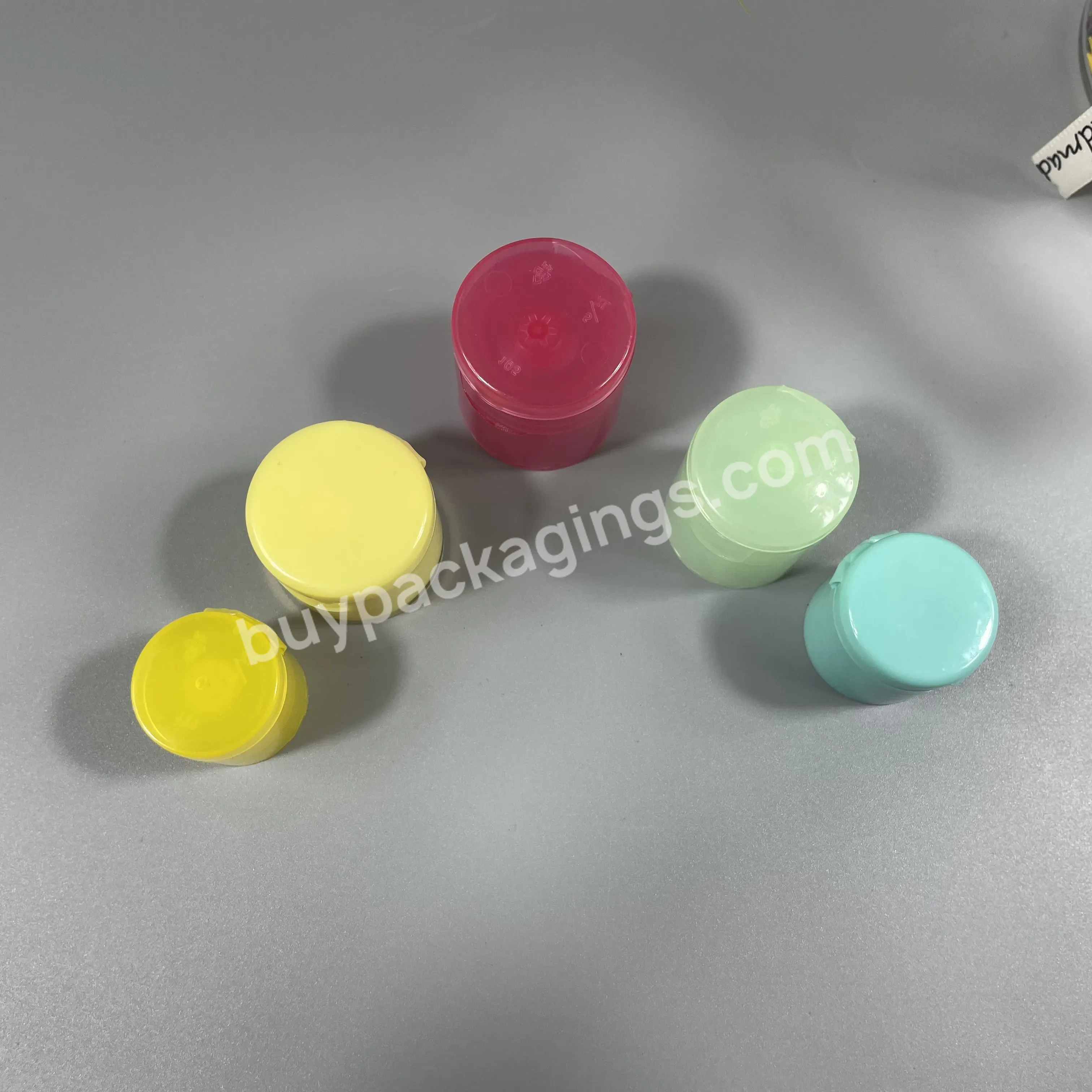 Free Sample 20mm 24mm 28mm Neck Flip Top Cap For Cosmetic Bottle Packing