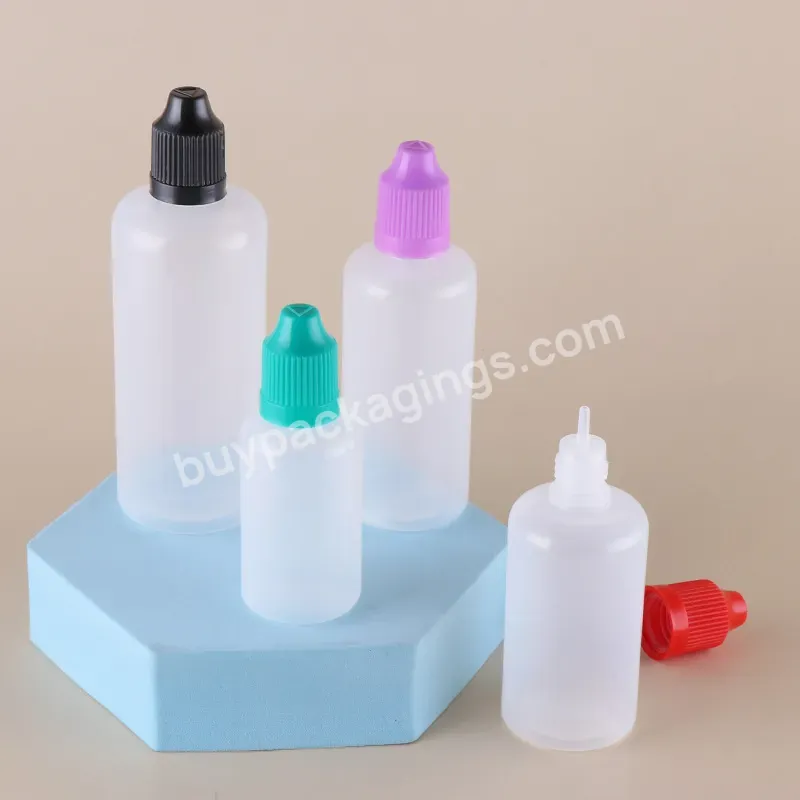 Free Sample 5ml 10ml 30ml 50ml 60ml 100ml Plastic Squezze Bottle Pe Dropper Bottle For Ink Eye Drop Oil